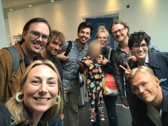 The whole Digidem Lab gang at DBT’s office in Denmark September 2022